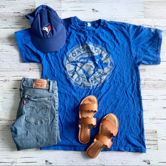 Alstyle Tops - (067) Vintage Blue Jays Baseball Tee